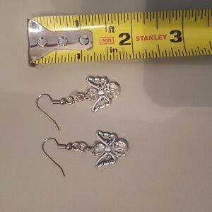 Stainless steel Beaded Angel earrings NEW
